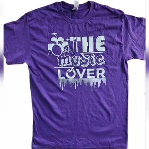 new unisex the music lover tee shirt